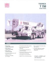 Terex T750 General Steel Crane Rigging Manualzz Com