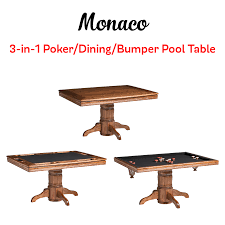 Monaco Bumper Pool Table Game Room Furniture Table