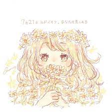 ルドベキアの花言葉 7月21日の誕生花 フリーアイコン配布 momochyのおうち イラストレーターももちーのwebサイト 誕生花 フリーアイコン カワイイアート
