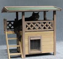 Amazon.com: AoForce Casa para gatos de interior con ...