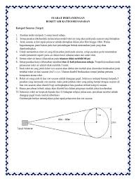 Ikuti saya di facebook : Syarat Roket Air