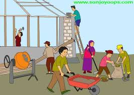 Gambar ilustrasi gotong royong di sekolah iluszi. Gambar Gotong Royong Di Masyarakat Guru Galeri