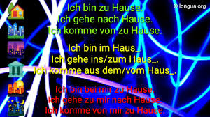 Same for nachhause, though it's more common to write nach hause. Er Fahrt Nach Hause Ist Zu Hause Kommt Von Zu Hause Heim Daheim Von Daheim Akkusativ Dativ Youtube