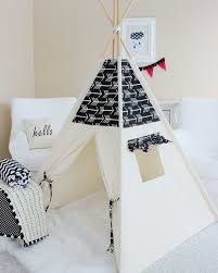 Fleches Noires Et Toile Naturelle Tipi Jouent Tente Maison De Jeu Chambre D Enfant Tipi Tente Tipi E Tipi Para Ninas Tipis Para Ninos Carpitas Para Ninos