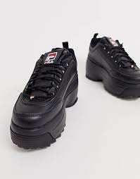 ✔livraison rapide et retour gratuit✔ choix parmi plus de 100 000 articles de mode. Fila Disruptor Ii Baskets Compensees A Semelle Plateforme Plate Noir Exclusivite Asos Asos