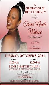 Memorial Folder for the Late Tarra Nicole Malone by PAUSEatFAWFH1