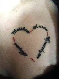 To show your faith sacred heart tattoo would be the best option for you.take a look on designs of sacred heart tattoos in our tattoo gallery. 15 Tattoos For Women With Kids Name Flawssy Heart Tattoos With Names Tattoos With Kids Names Name Tattoos For Moms
