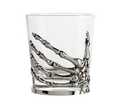Drinking red wine on a chilly fall night is. Skeleton Drinkware Collection Pottery Barn