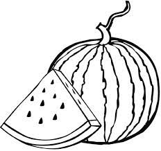 This coloring page belongs to these categories: Healthy Fruit Watermelon Coloring Page For Kids Mitraland