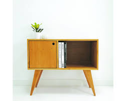 Oak Sideboard Media Console Vinyl Record Storage Console Table Record Cabinet Vinyl Cabinet Media Unit Credenza Lp Storage Mueble In 2020 Oak Sideboard Minimalist Furniture Mid Century Modern Furniture