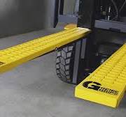 Anti-Slip Rubber Forklift Tine Covers - 5"W x 72"L