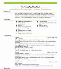 architects resume samples resume format
