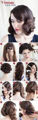 1930's hairstyle for long hair (to make it look short). 27 Gorgeously Dreamy Vintage Inspired Hair Tutorials Hair Styles Vintage Hairstyles Tutorial Vintage Hairstyles