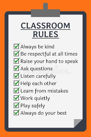 Check our collection of clipart classroom rules, search and use these free images for powerpoint presentation, reports, websites, pdf, graphic design or any other project you are working on now. Classroom Rules Stock Illustrations 284 Classroom Rules Stock Illustrations Vectors Clipart Dreamstime