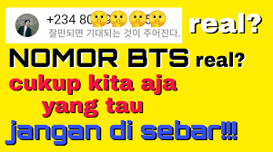 Maybe you would like to learn more about one of these? Nomor Wa Bts Nomor Jungkook Youtube
