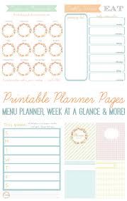 Free Planner Pages To Keep You Organized Monthly Calendar Pages Menu Planner Grocery List Wee Printable Planner Pages Planner Pages Planner Printables Free