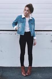 Black Blazer With Jeans For Girls Different Ways To Style Your Denim Jacket Denim Jacket Outfits For Teens Hipster Outfits Jacket Outfits