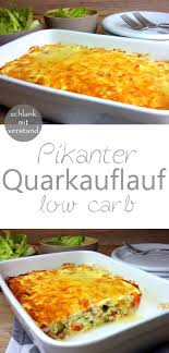 Pikanter Quarkauflauf Low Carb Quarkauflauf Rezepte Quark Auflauf Low Carb