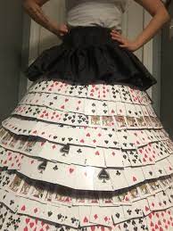 Don't worry about the join between the gown and bodice, you will cover this up with an embellishment in a moment. The Babby The Bo One Month 17 Decks Of Cards One Playing Card Dress Later