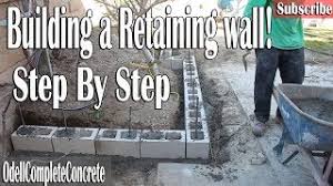 Find concrete retaining wall block at lowe's today. How To Build A Retaining Wall Easy Guide Diy Youtube