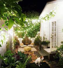 The Tiny Canal Cottage On Instagram G Nite From The Garden Gnomes Stubsandsoph Small Backyard Gardens Small Backyard Design Small Backyard Landscaping