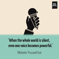 Character Voices How To Write Persona Using Voice Now Novel Your Voice Quotes Voice Quotes Malala Quotes