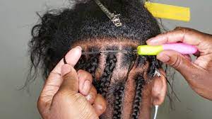 Crocheted Box Braids Rubberband Non Rubberband Method Irenesbraids Youtube Crochet Box Braids Box Braids Styling Rubber Band Box Braids
