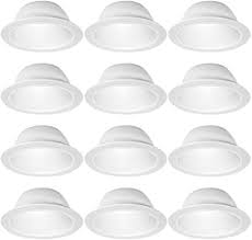Check spelling or type a new query. 12 Pack 6 Inch White Baffle Recessed Can Light Trim Amazon Com