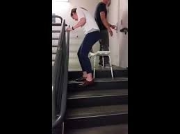 4 Climbing The Stairs Using Shower Chair Youtube Shower Chair Stairs Stair Climbing