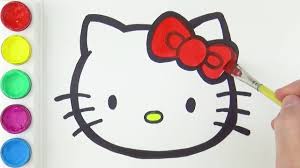 How do you draw a cartoon cat? Diy How To Draw Hello Kitty Face Easy Cartoon Drawings For Kids Youtube