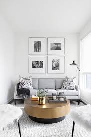 Click through the buttons below to sort by category. Gray Sofa With Round Black And Gold Coffee Table Contemporary Living Room