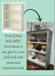 2 x 1′ x 12′ x 10′ whitewood board ( for side board). Ikea Billy Bookcase Reclaimed Wood Ikea Billy Bookcase Furniture Makeover Laminate Furniture