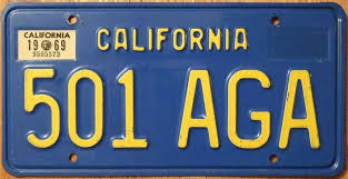 Black And Yellow California License Plate Google Image Result For Http Images Hemmings Com Wp Content Uploads 2012 03 Californiablueplate 1000 700x360 Jpg Placa De Carro Placas Divertidas Divertido
