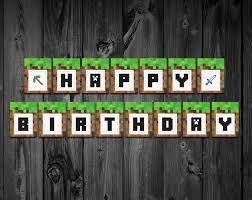 Birthday background design free vector download 52 752 free. Happy Birthday Banner Minecraft Printable Novocom Top