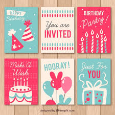 First you cut out all your card pieces with the template below. Free Vector Collection Of Six Vintage Birthday Cards