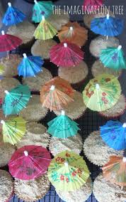 Ocean swirl beach cupcakes for your next beach party. Beach Cupcake Recipe The Imagination Tree