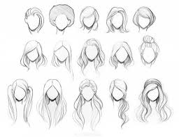Hairstyles To Draw Easy Hair Style 2018 Drawing Skill In 2020 Hair Sketch How To Draw Hair Hair Illustration