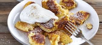 Arla Skyr Vanille Schmarrn Mit Bratapfel Kompott Rezept Rezepte Wenig Kalorien Rezepte Gebratene Apfel