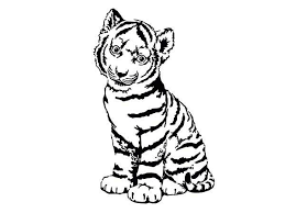 Saved by get coloring pages. Tiger Cub Baby Tiger Coloring Pages Novocom Top