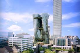 Urban Office Architecture Envisions A Rising City At Parramatta Square Architectural Competition Architecture Architecture Project