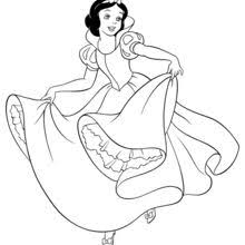 Blanca Nieves Para Colorear