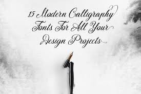 Calligraphy fonts have many uses and are best paired with a simple body font for balanc e. 15 Modern Calligraphy Fonts For All Your Design Projects