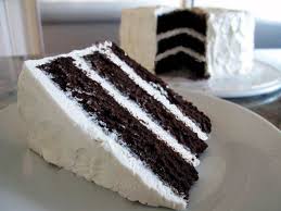 Triple Layer Deep Dark Chocolate Cake With Vanilla Buttercream Amazing Chocolate Cake Recipe Yummy Cakes National Chocolate Cake Day