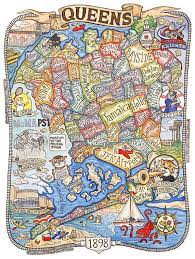 In 2019, charlotte's parks ranked 96th out of the 100 largest cities in america. Queens New York Map Art Print 8 X 10 Etsy Map Of New York Map Art New York Neighborhoods