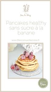 Petit Dej Sain Pancakes Healthy Sans Sucre Ajoute Recette En 2020 Recette Entremet Nouriture Saine Petit Dej Sain
