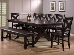 Find the dining room table and chair set that fits both your lifestyle and budget. Buy Crown Mark D2335 Havana Dining Sets 8 Pcs In Black Brown Espresso Faux Leather Online
