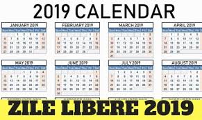 Calendarul examenelor naționale se aprobă prin ordine distincte ale ministrului educației. Zile Lucratoare Mai 2019