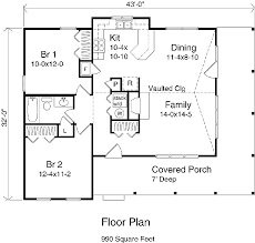 Country Style House Plan 2 Beds 1 Baths 990 Sq Ft Plan 22 123 Country Style House Plans How To Plan House Plans