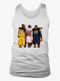 Kobe bryant and michael jordan are two of the greatest shooting guards in nba history. Lebron James Kobe Bryant And Michael Jordan Basketball Shirt Transparent Png 1024x1024 Free Download On Nicepng