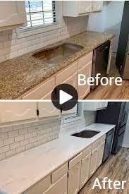 Before And After Epoxy Countertops Diy Epoxy Countertops To Transform Your Space At A Refinish Countertops Painted Countertops Diy Refinishing Countertops Diy Kitchen Countertops Painted Countertops Diy Diy Countertops